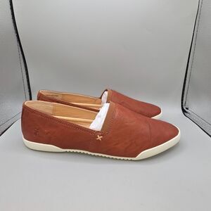 Frye Melanie Women's Leather Slip-On Flats Shoe Brown Cushioned SIZE 8.5 New NIB
